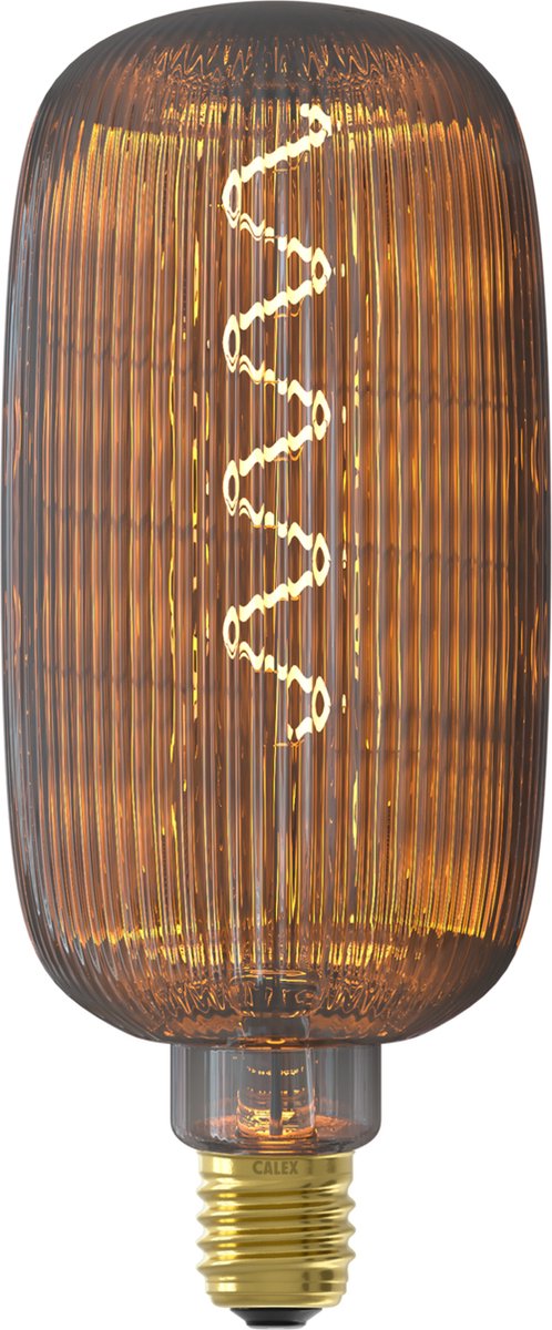 Calex pulse lyon led lamp - e27 - filament lichtbron - warm wit licht - rookglas