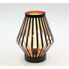 Lampada da tavolo LED design Jhy in metallo 17,5x22 cm bronzo nero