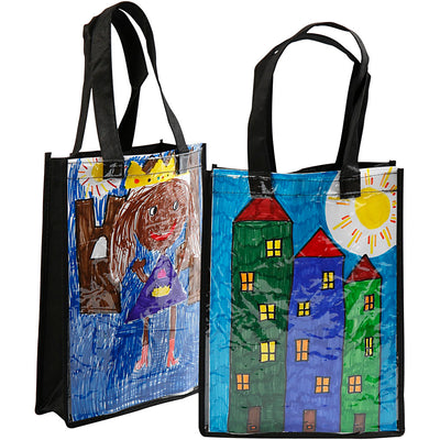 Bolsa de empresa Creativ con frontal de plástico, dimensiones 30x23x7 cm, negro, 1 unidad