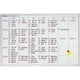 Agenda annuale da parete Franken jk715 bianco, argento 90 x 60 cm
