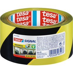 Nastro segnaletico per pavimenti tesapack 66mx50mm giallo nero