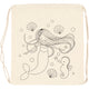 Mochila Creativ Company, sirena, medidas 37x41 cm, 110 gr, natural claro, 1 unidad