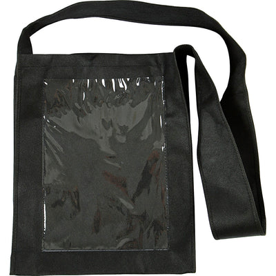 Bolsa de empresa Creativ con frontal de plástico, dimensiones 40x34x8 cm, negro, 1 unidad