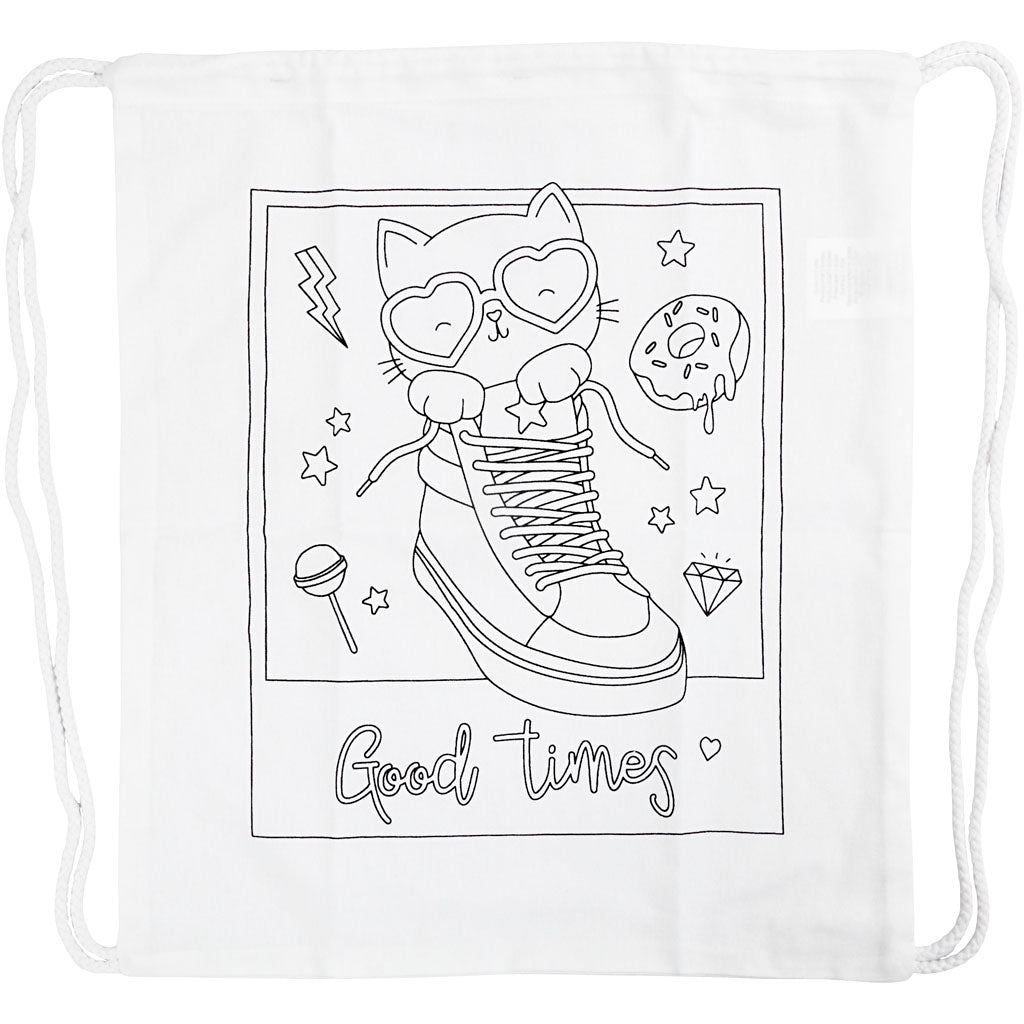 Bolsa de gimnasia de Creativ Company con impresión