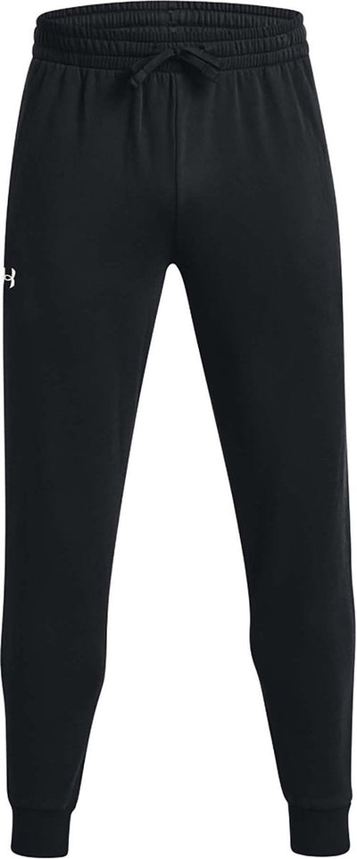 Under Armour UA Rival Fleece Joggers-BLK Pantalones deportivos para hombre - Negro - Blanco