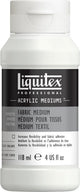 Liquitex 126804 professional fabric medium 118ml – acrylic medium for textiles, flexible and durable colors