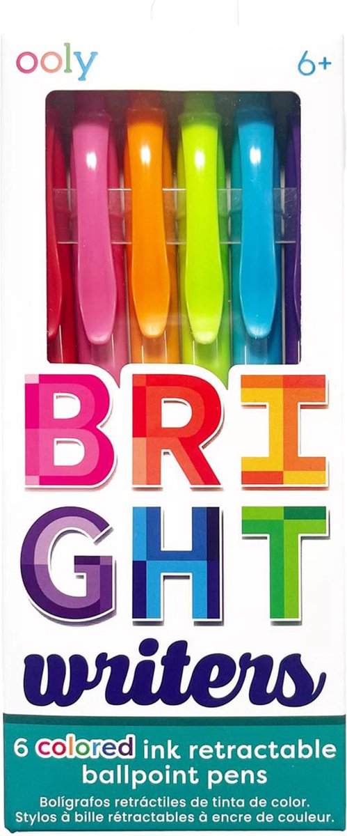 Ooly - Bright Writers - Penne a sfera colorate - 6 colori