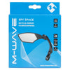 Mirror in bicicletta m-wave sinistra 110 x 55 mm nero