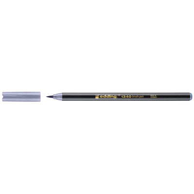 Edding 1340 • penna a pennello grigio argento