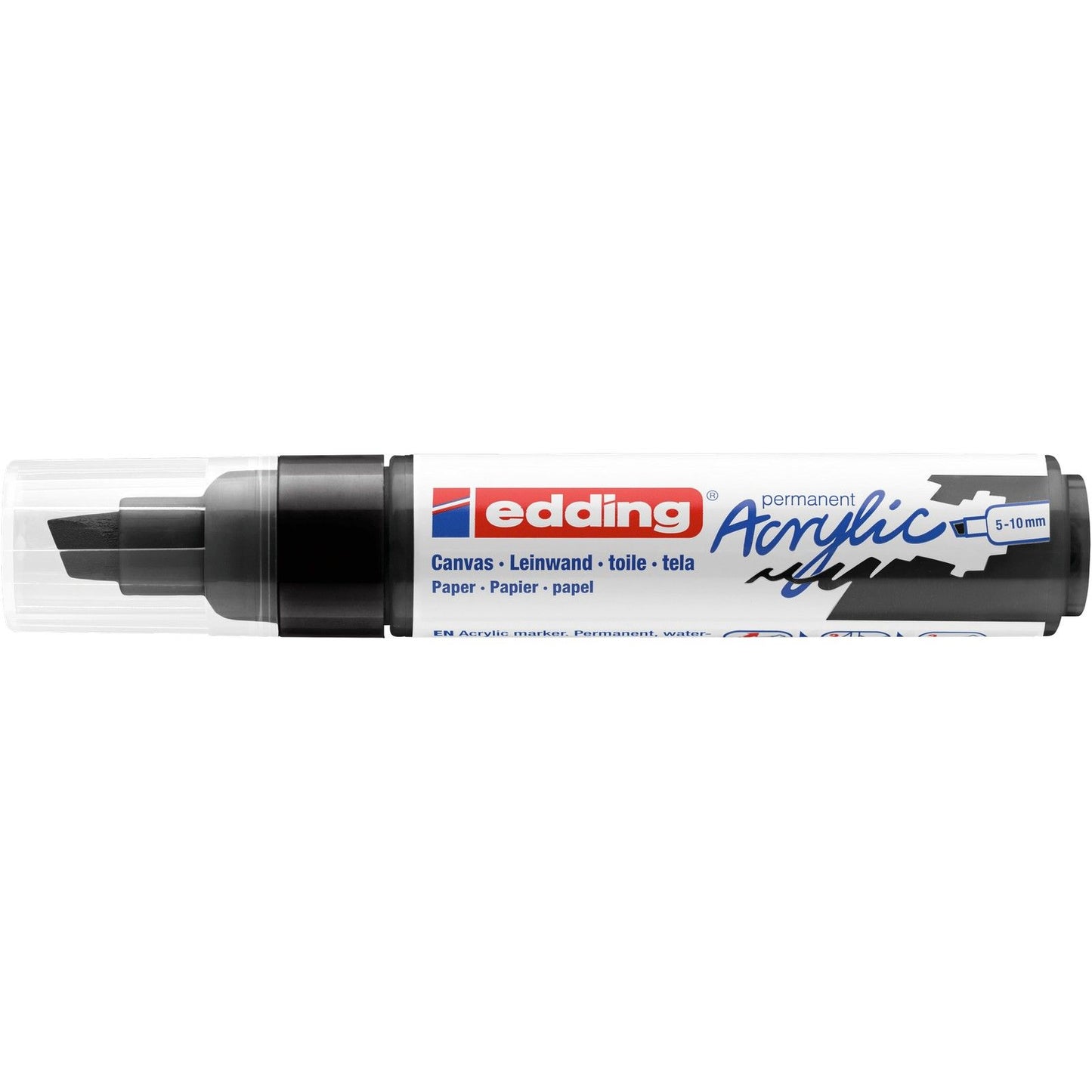 Edding 5000 • pennarello acrilico largo nero