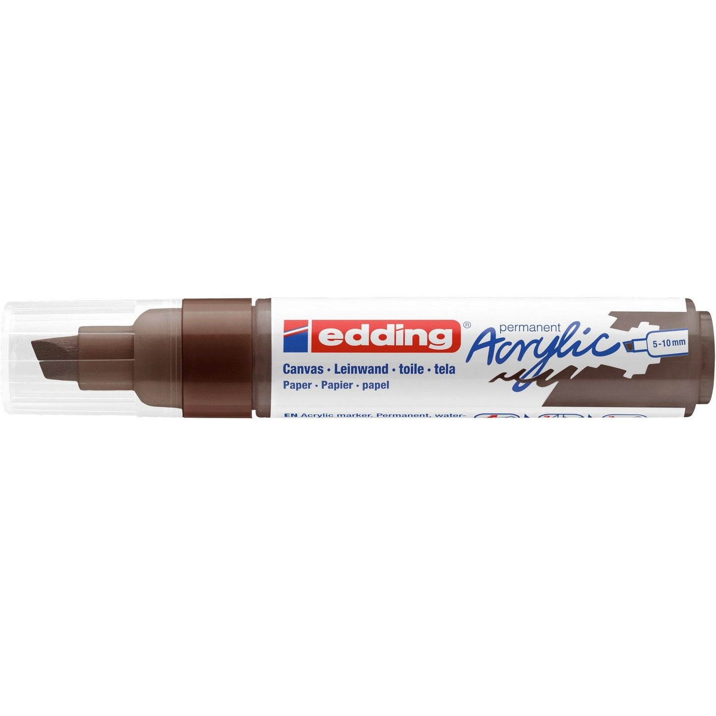 Edding 5000 • pennarello acrilico largo marrone cioccolato