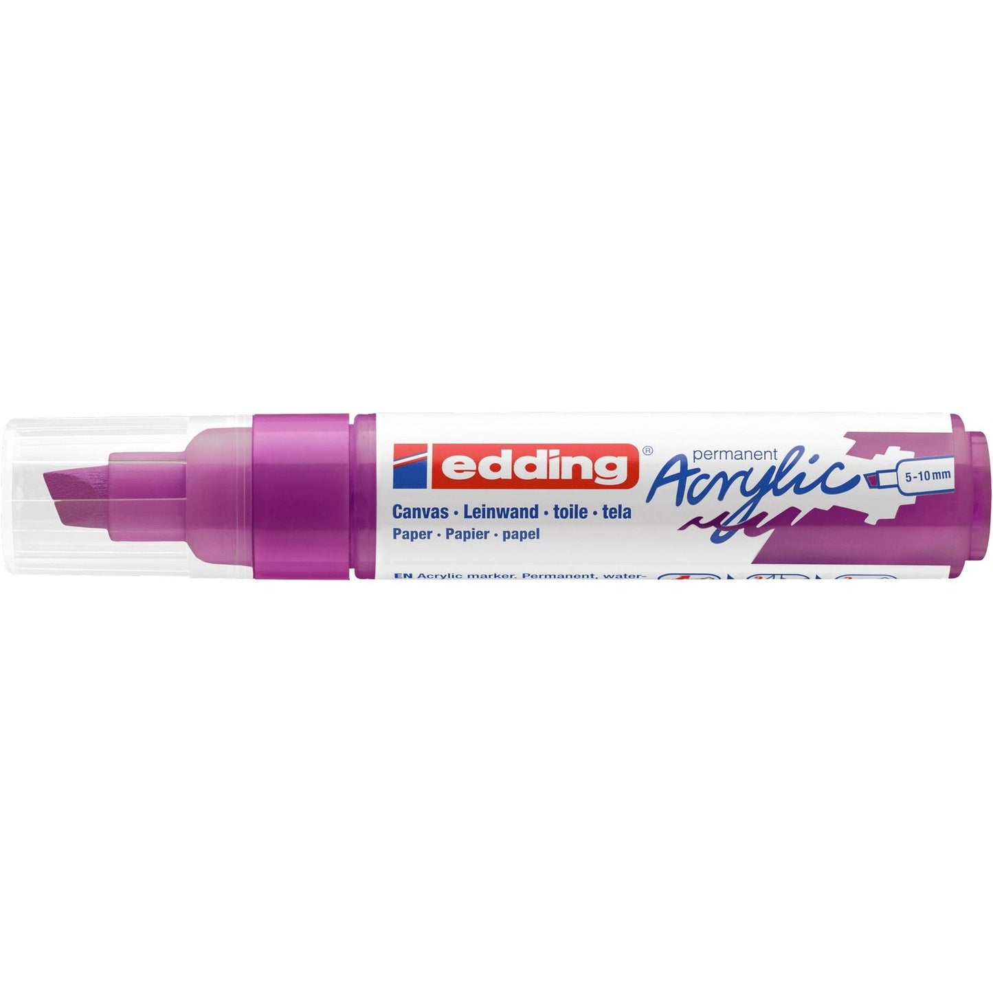 Edding 5000 • pennarello acrilico rosso bacca larga