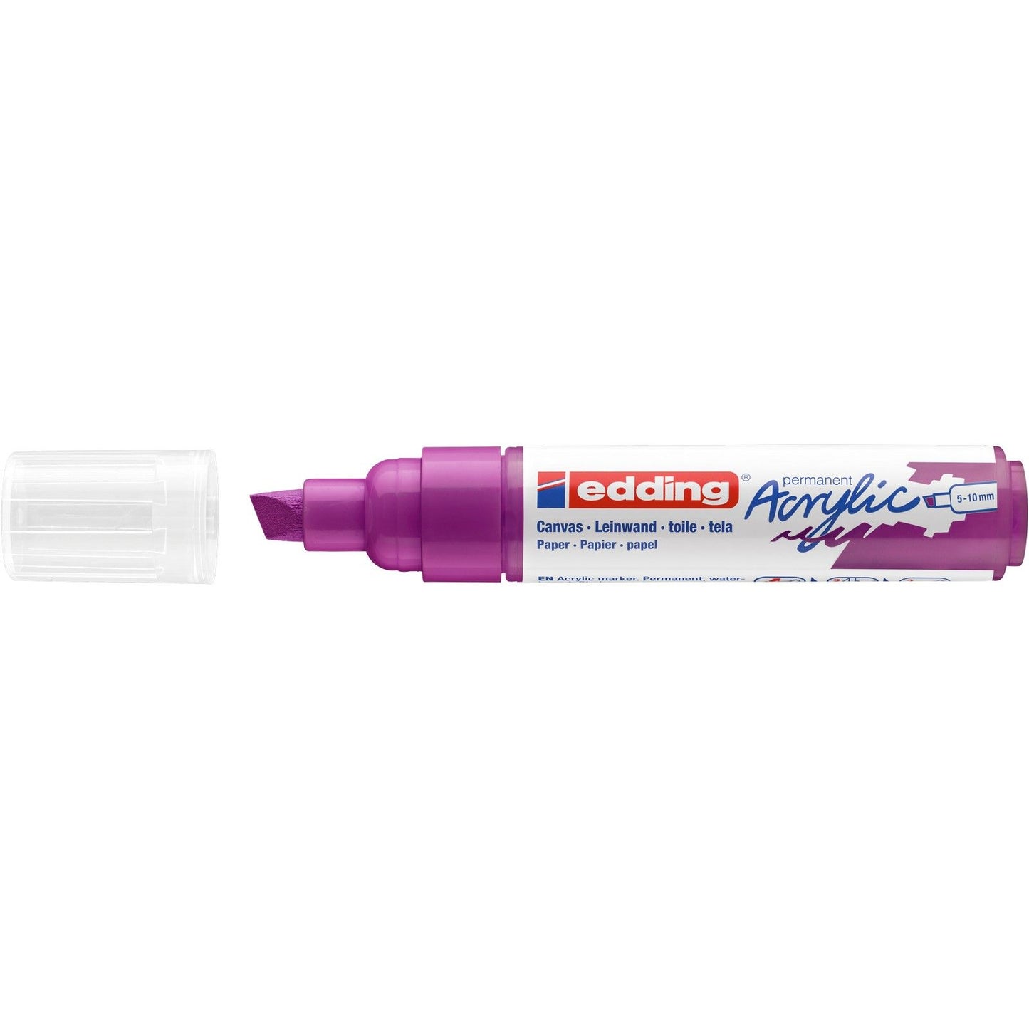 Edding 5000 • pennarello acrilico rosso bacca larga