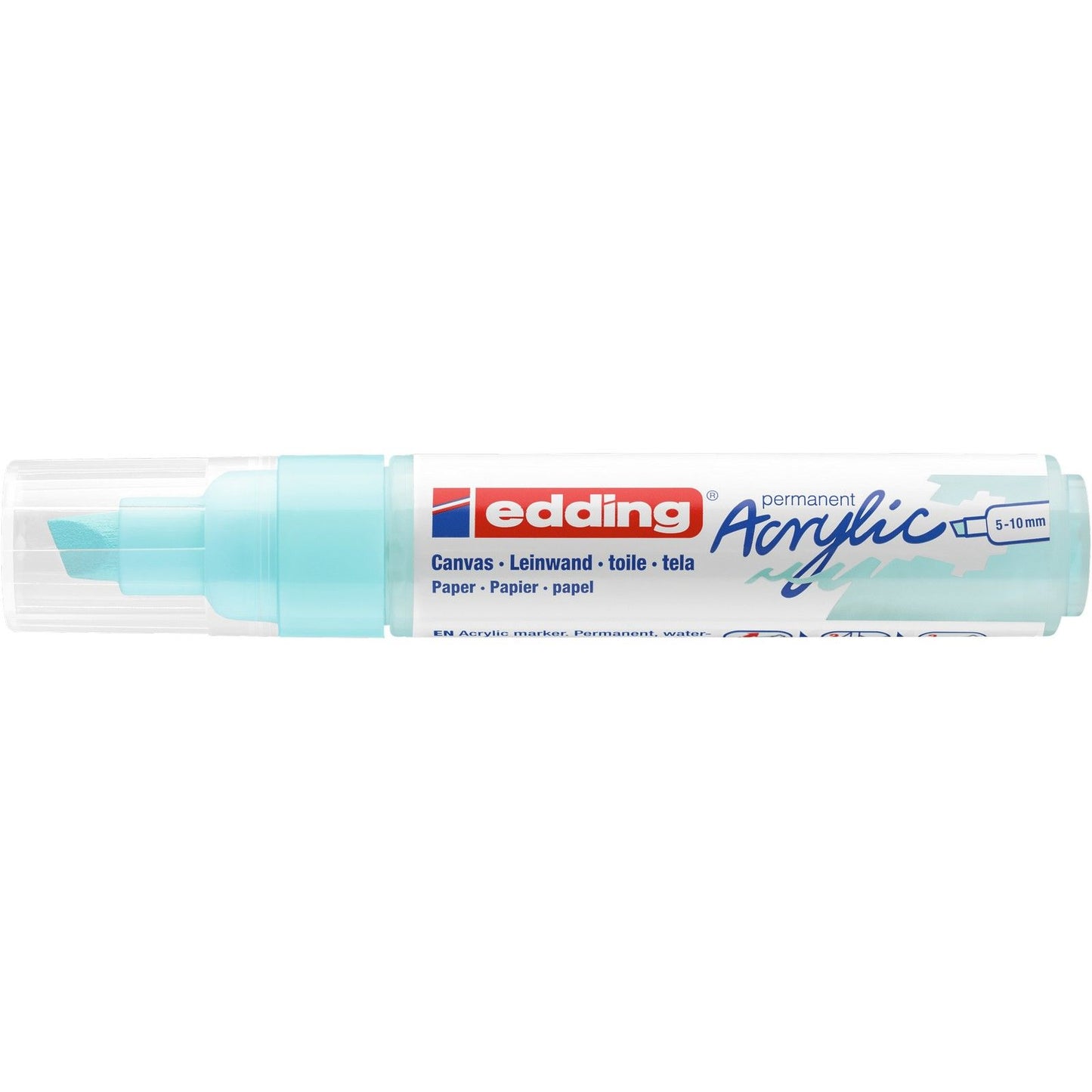 Edding 5000 • pennarello acrilico largo blu pastello