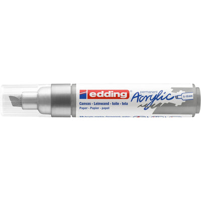 Edding 5000 • pennarello acrilico largo argento