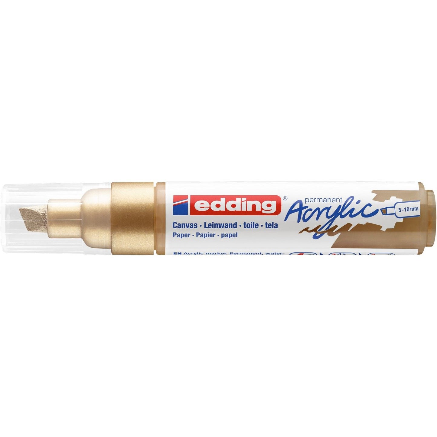 Edding 5000 • pennarello acrilico largo oro ricco