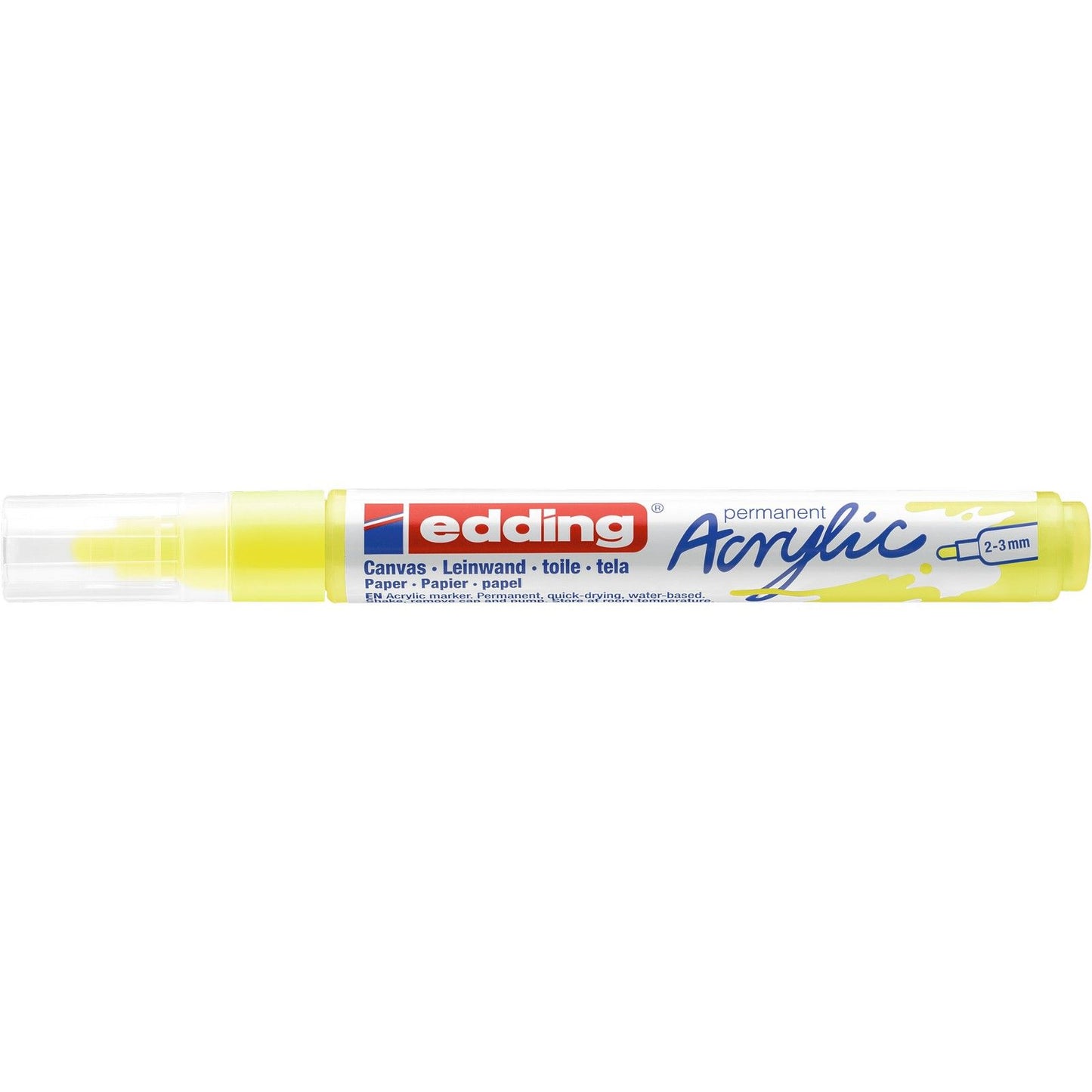 Edding 5000 • pennarello acrilico medio giallo neon