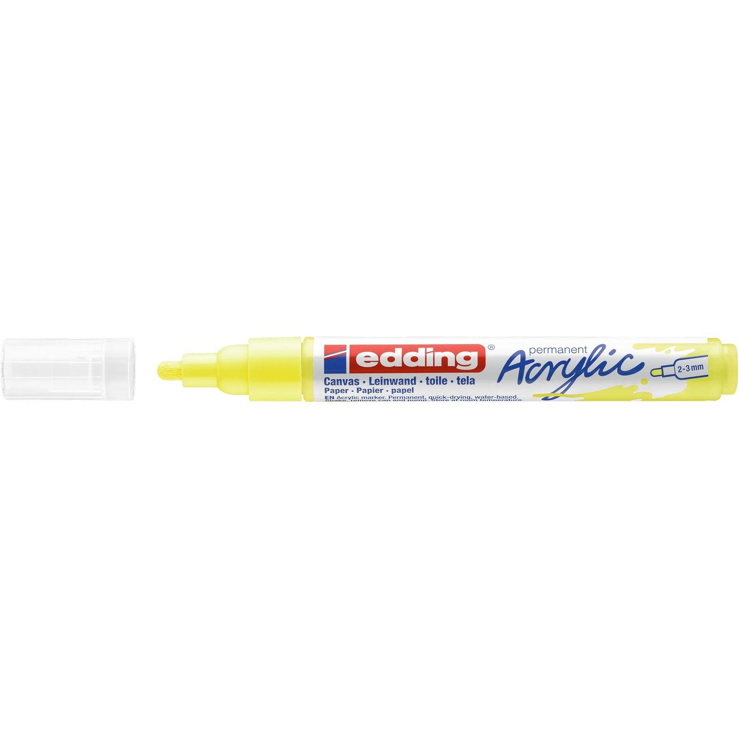 Edding 5000 • pennarello acrilico medio giallo neon