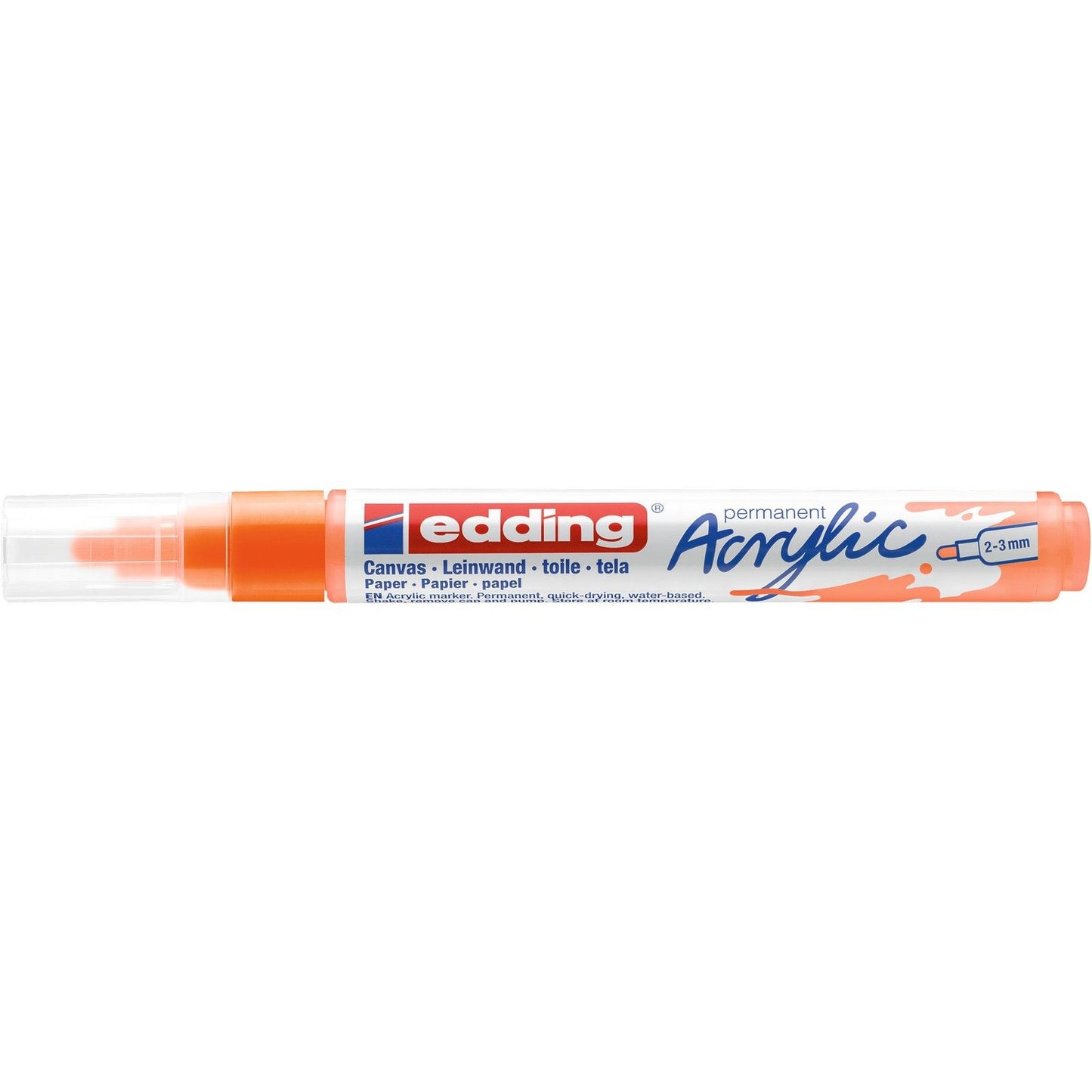Edding 5000 • pennarello acrilico medio arancione neon