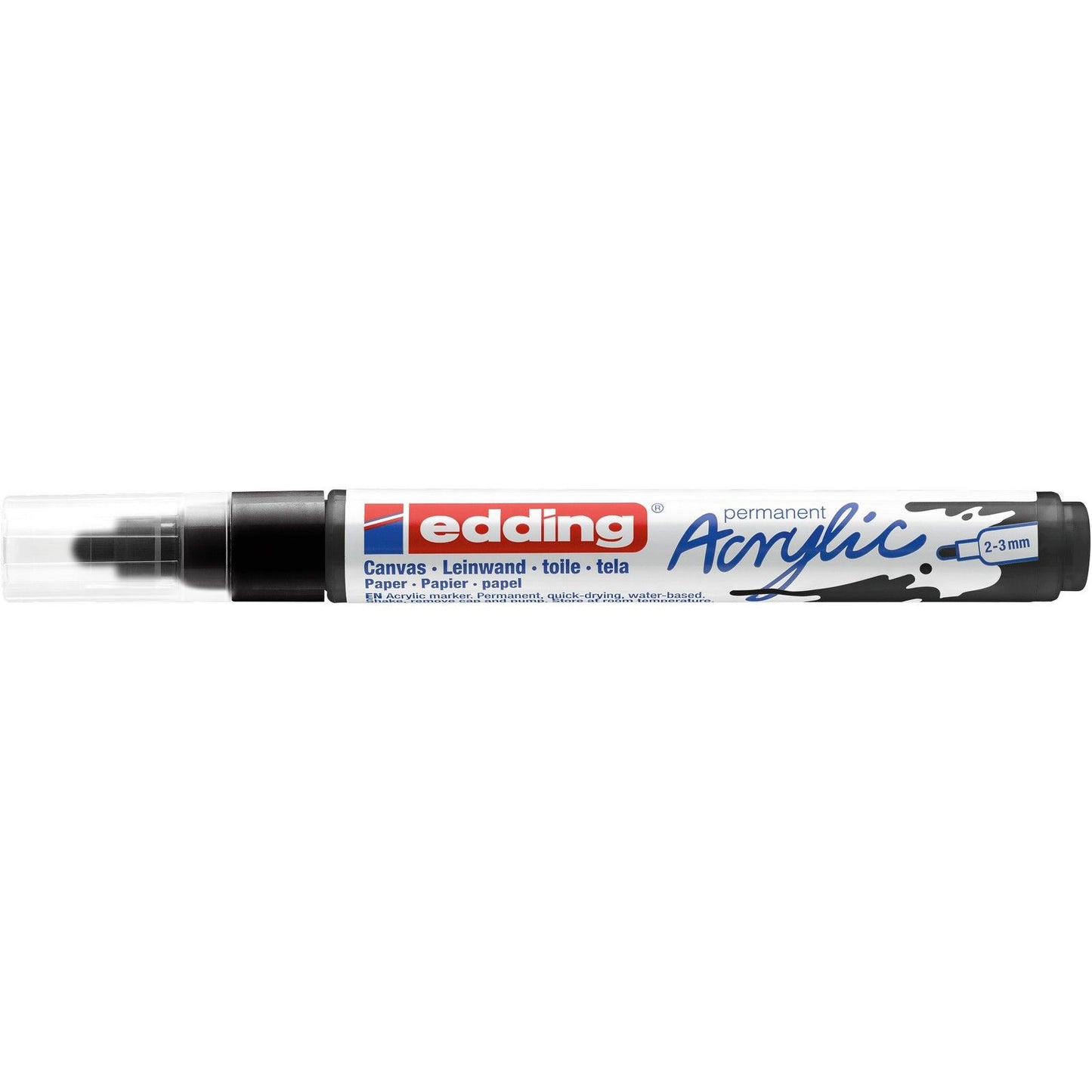 Edding 5000 • pennarello acrilico medio nero