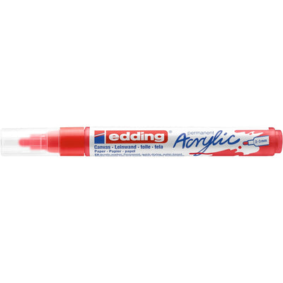 Edding 5000 • pennarello acrilico rosso traffico medio