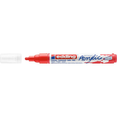 Edding 5000 • pennarello acrilico rosso traffico medio
