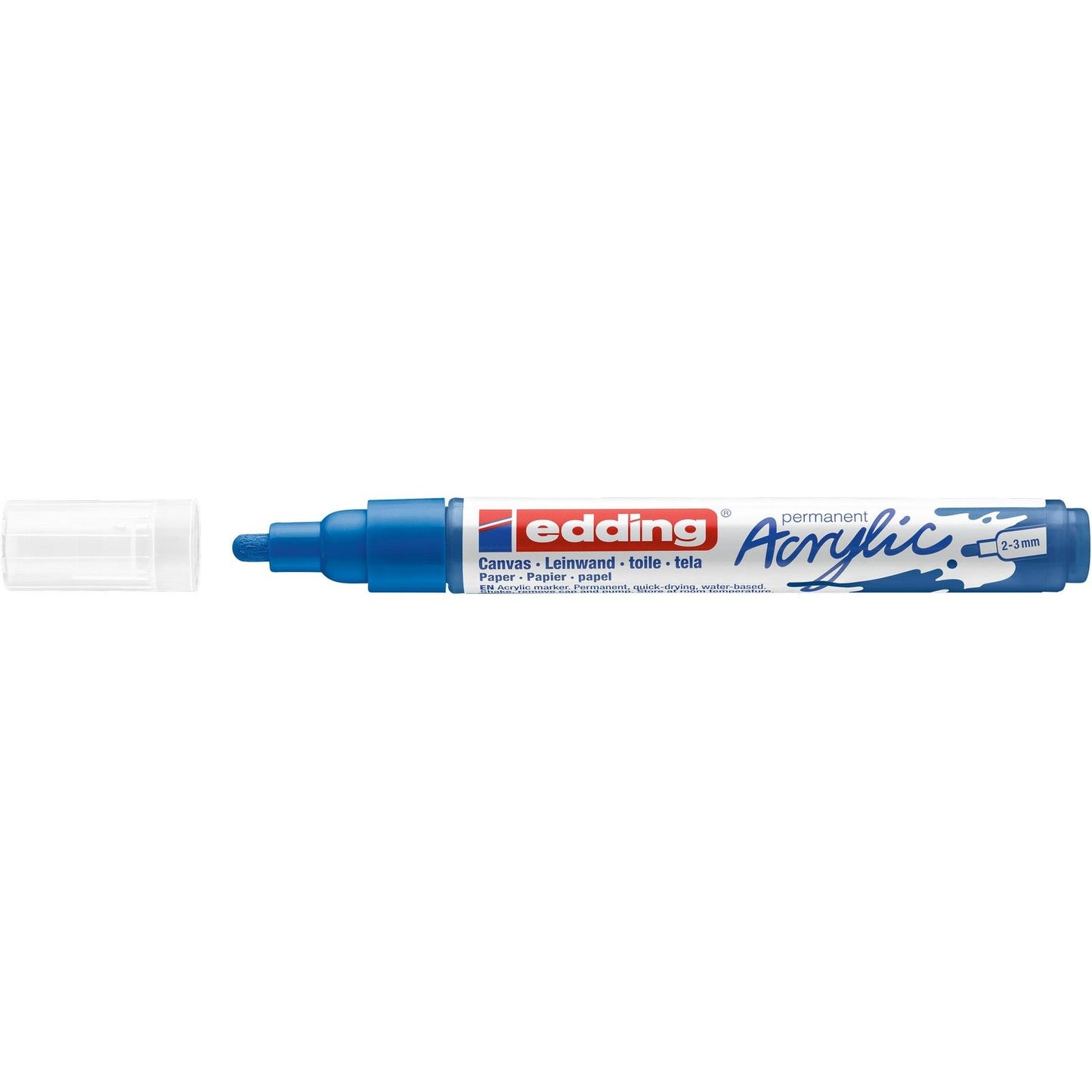 Edding 5000 • pennarello acrilico medio blu genziana
