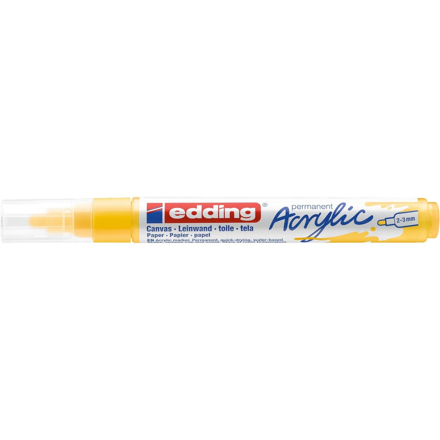 Edding 5000 • pennarello acrilico giallo traffico medio