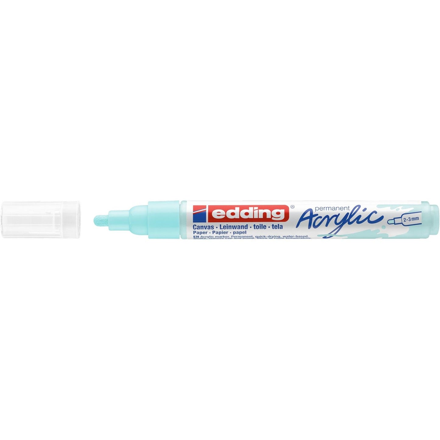 Edding 5000 • pennarello acrilico medio blu pastello