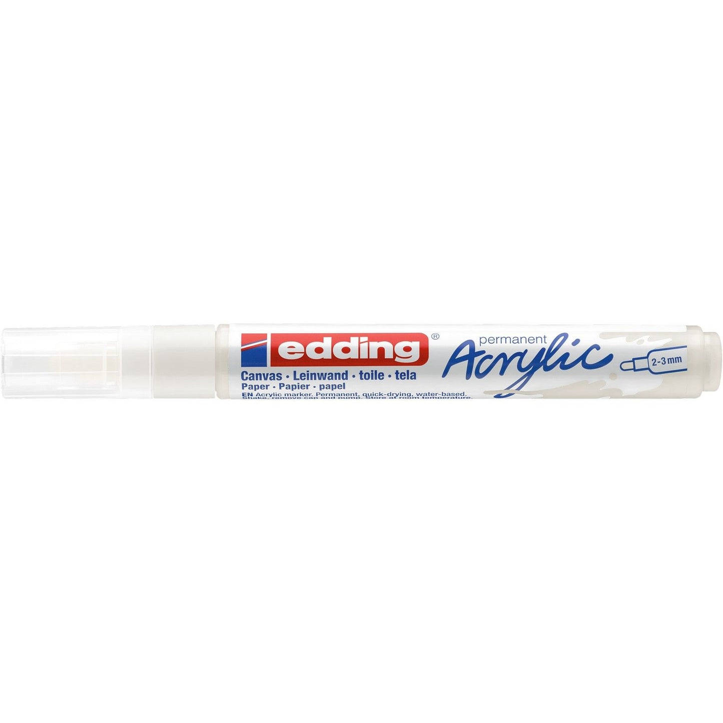 Edding 5000 • pennarello acrilico bianco a traffico medio