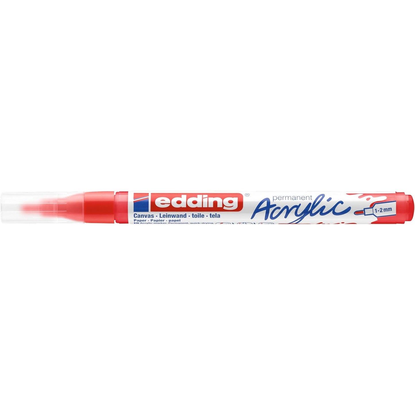 Edding 5000 • pennarello acrilico rosso traffico fine