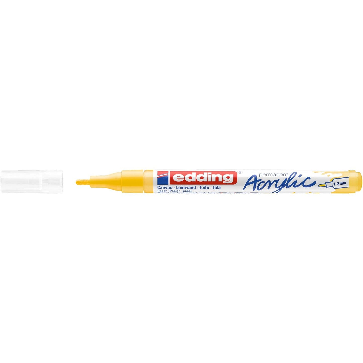 Edding 5000 • pennarello acrilico giallo traffico fine