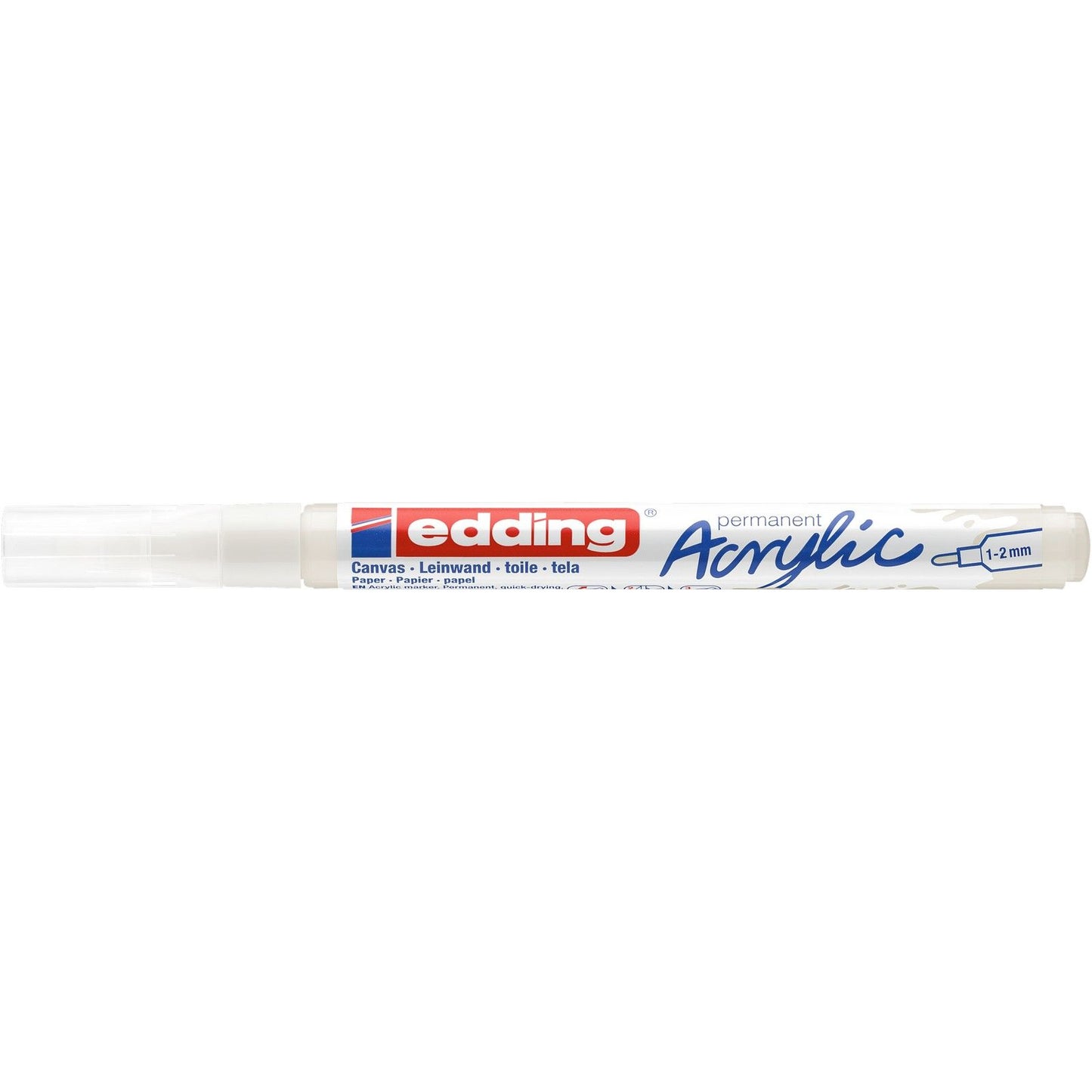 Edding 5000 • marcador acrílico fino tráfico blanco