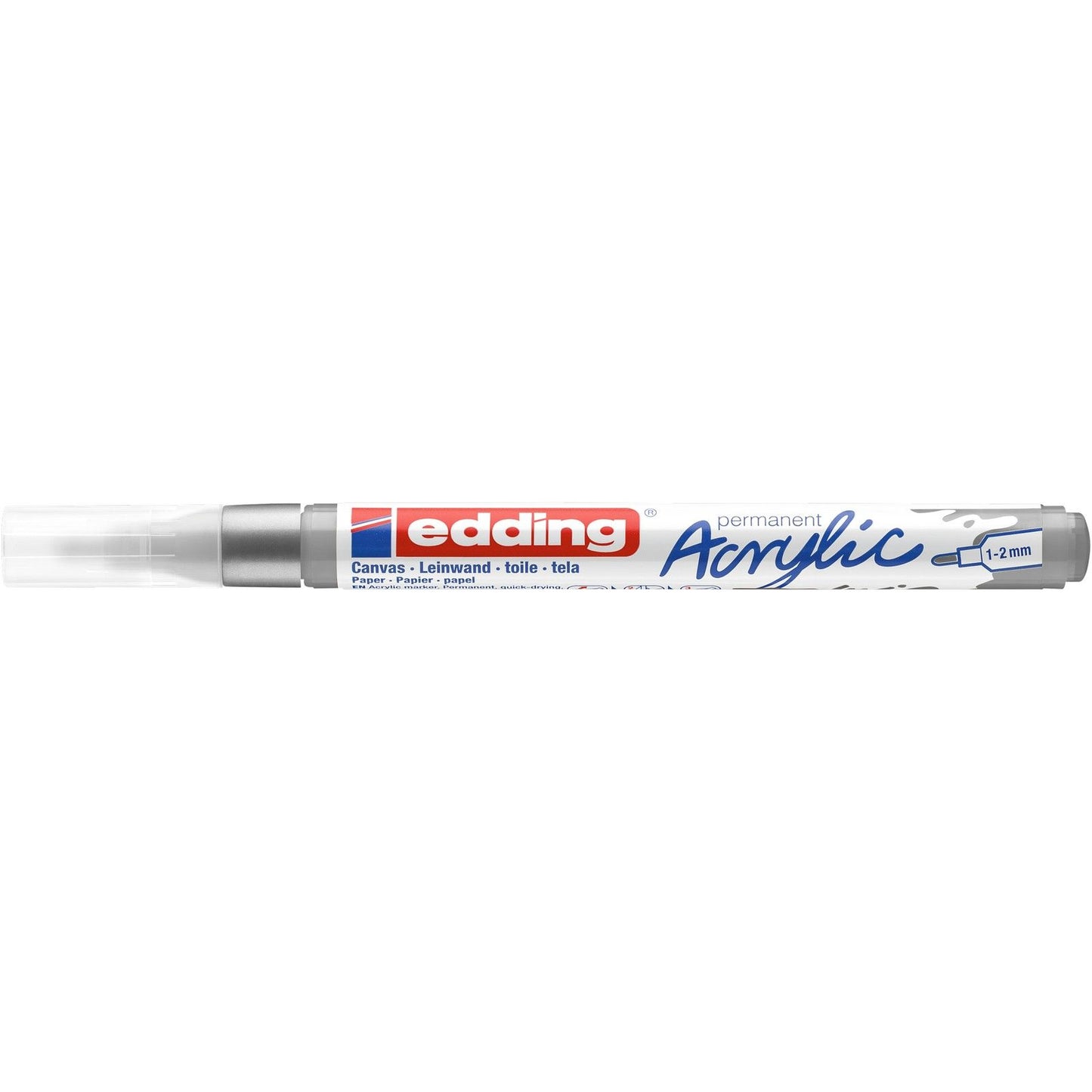 Edding 5000 • pennarello acrilico argento fine