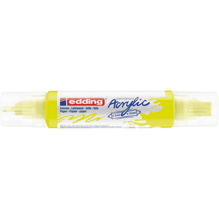 Edding 5000 • acrylic 3d doubleliner neongeel