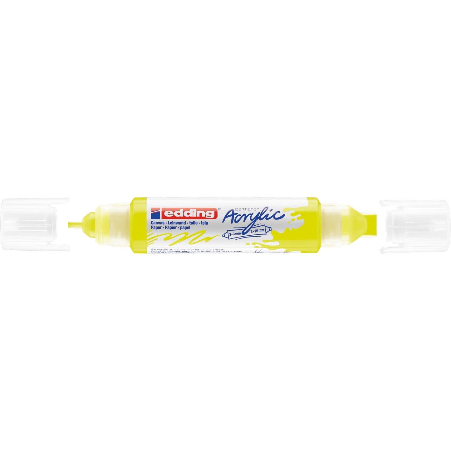 Edding 5000 • acrilico 3d doubleliner giallo neon