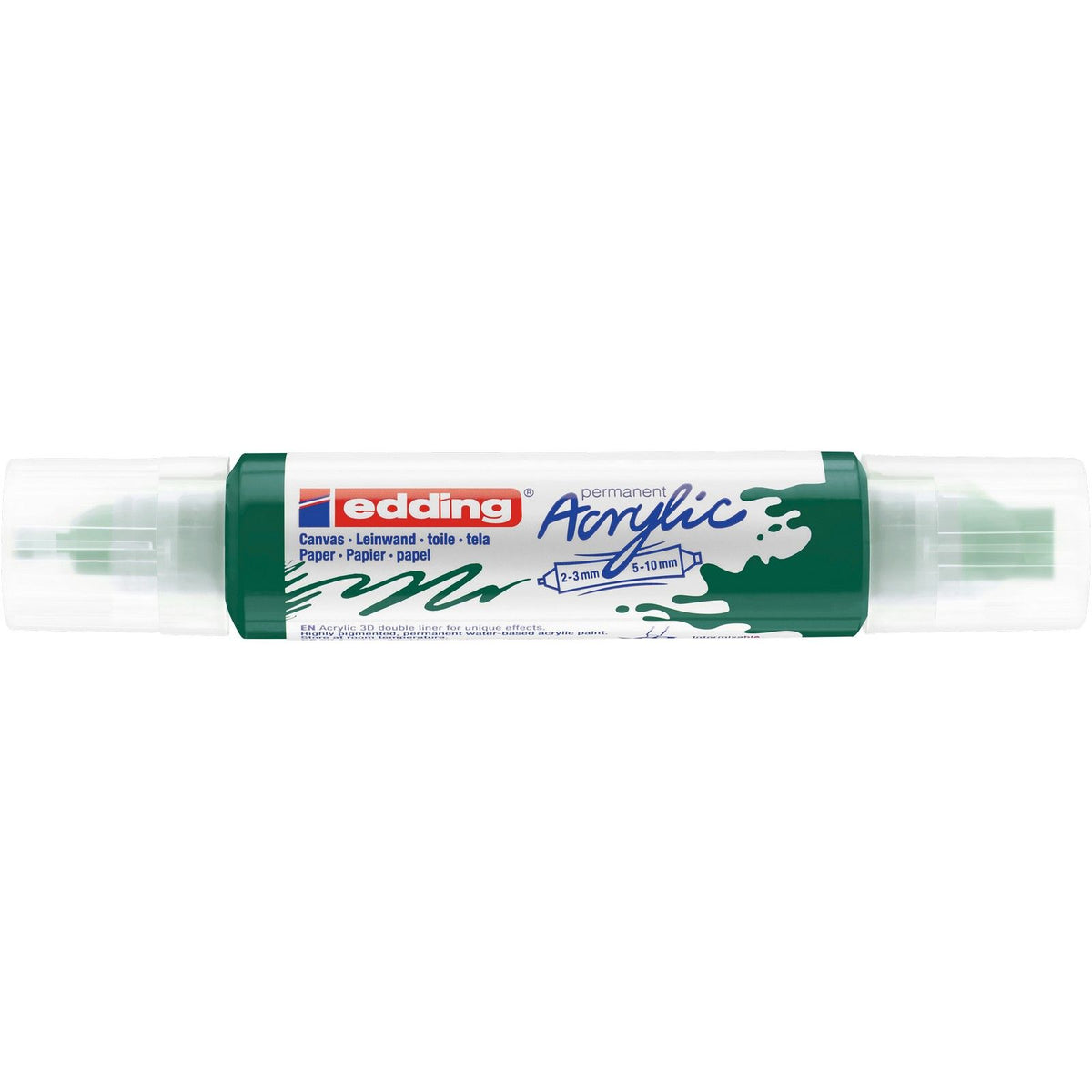 Edding 5000 • doble rotulador acrílico 3d verde musgo