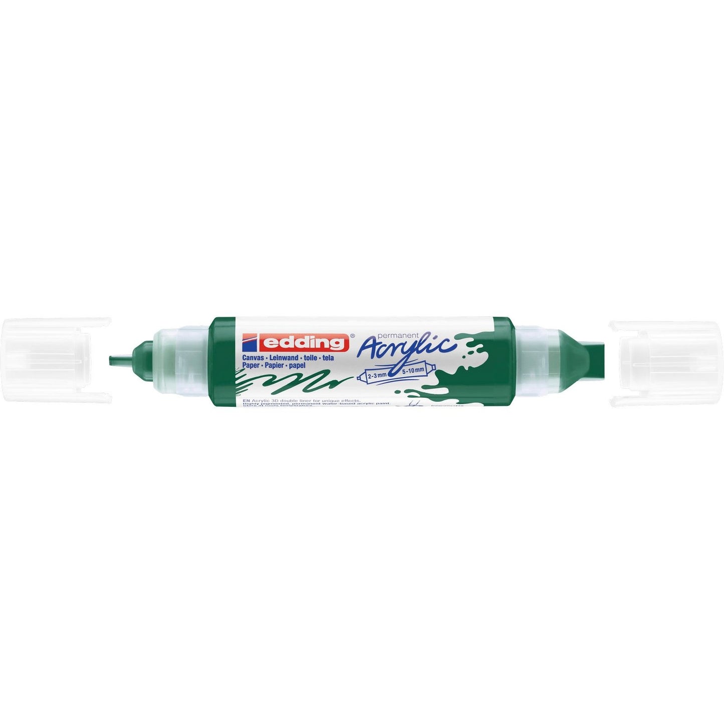 Edding 5000 • doble rotulador acrílico 3d verde musgo