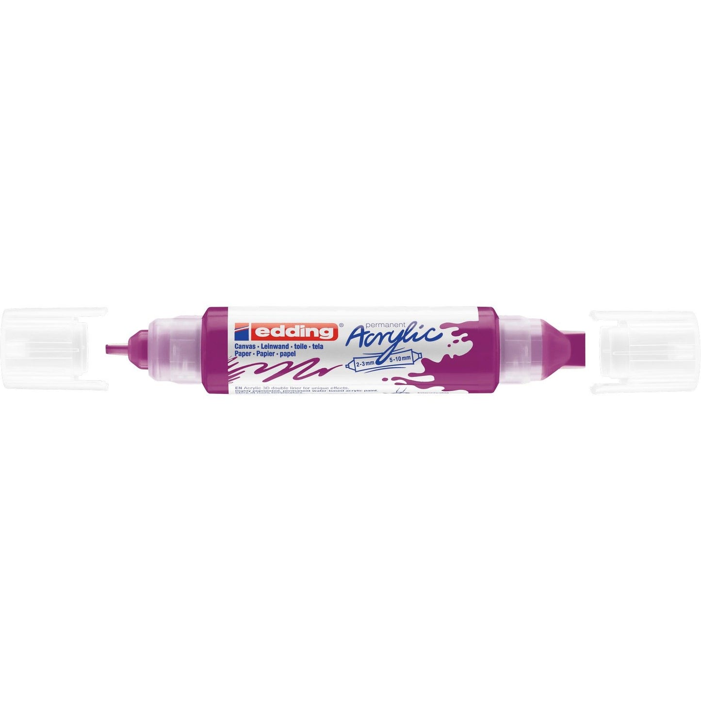 Edding 5000 • doble rotulador acrílico 3d rojo baya
