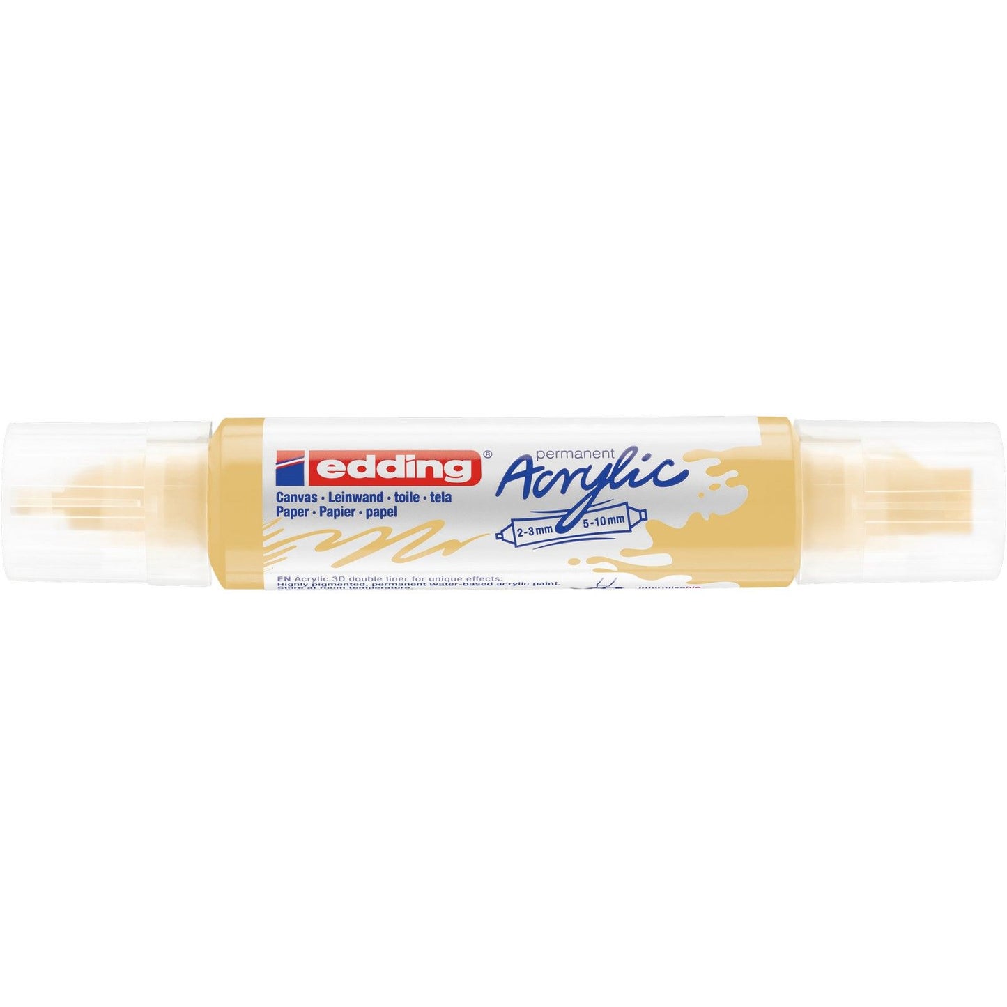 Edding 5000 • acrilico 3D doppia linea giallo pastello