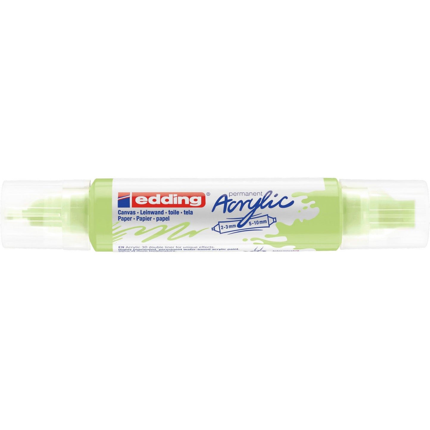 Edding 5000 • acrilico 3d doppio liner verde pastello