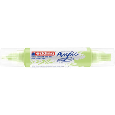 Edding 5000 • acrilico 3d doppio liner verde pastello
