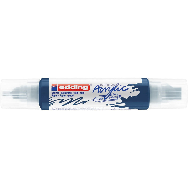 Edding 5000 • doble rotulador acrílico 3d elegante azul noche