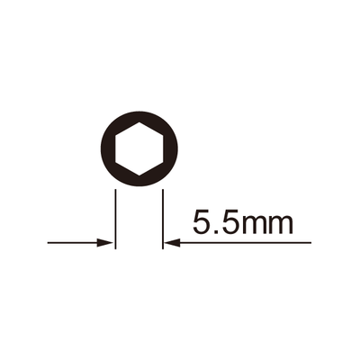 Icetoolz Spaak nipple key 12c7 for 5.5mm hexagonal nipples