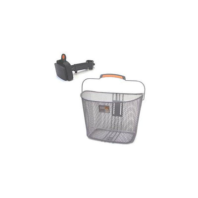 Cestino in bicicletta toscana smartlock per 19 litri di argento