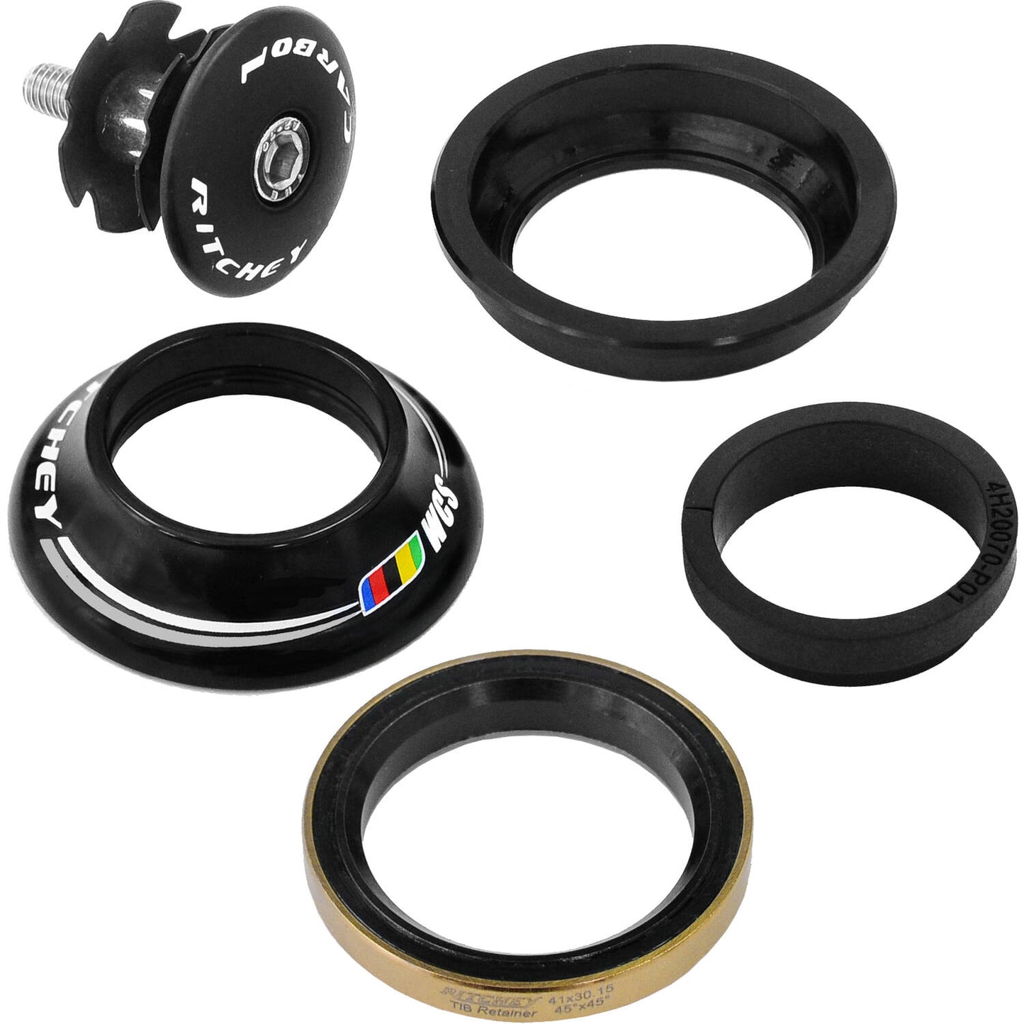 RITCHEY WCS Pres Fit Testa a sfera superiore da 12,4 mm tappo superiore nero