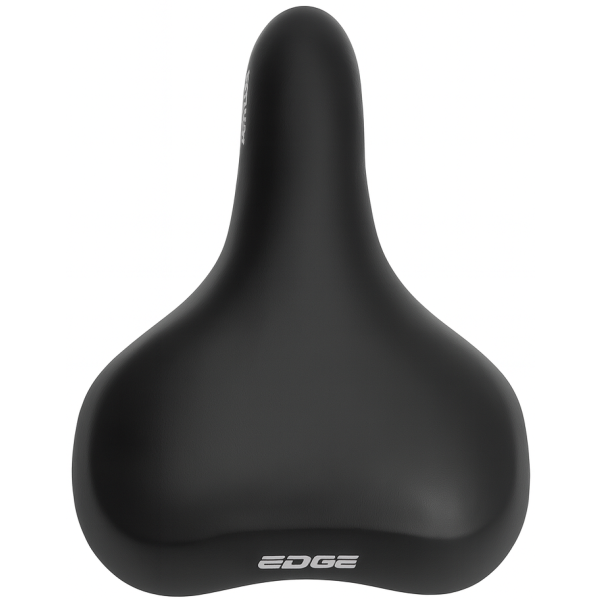 Fietszadel Edge Towny met memory foam - zwart