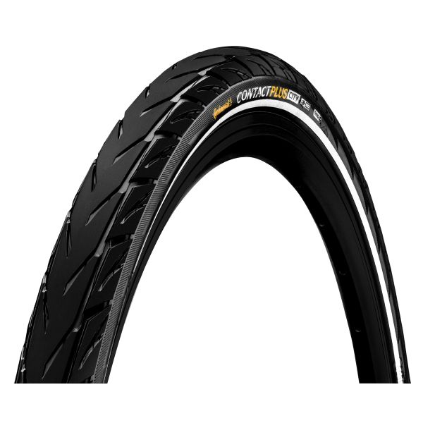 Contatto delle gomme Continental Plus City 37-622 (28x1.40) Black Reflex