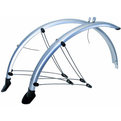 Juego de tablas de alfombrilla 28 29 Mud Max Flex 56 mm con guía de cable de alimentación Plata
