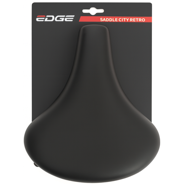 Bicycle saddle Edge City Retro - Black (on map)